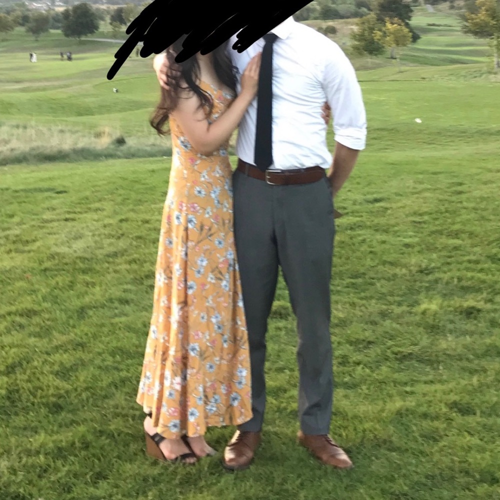 Love, Fire - Mustard Yellow Maxi Dress